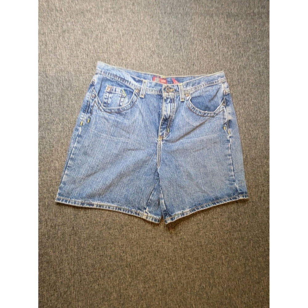 Vintage Faded Glory Women's Denim Jean Shorts Medium Wash Blue Classic Y2K